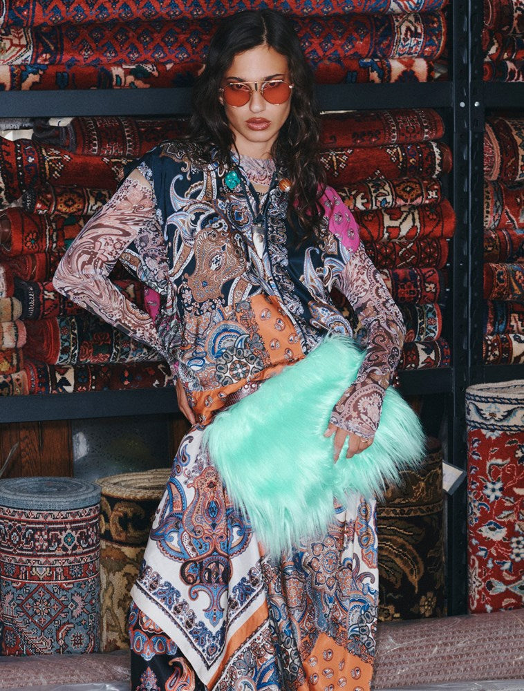 Pammy Clutch - Turquoise