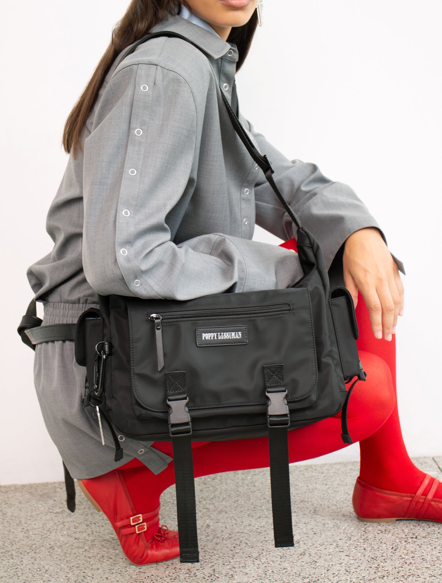 Shingo Bag - Black / Sky Blue