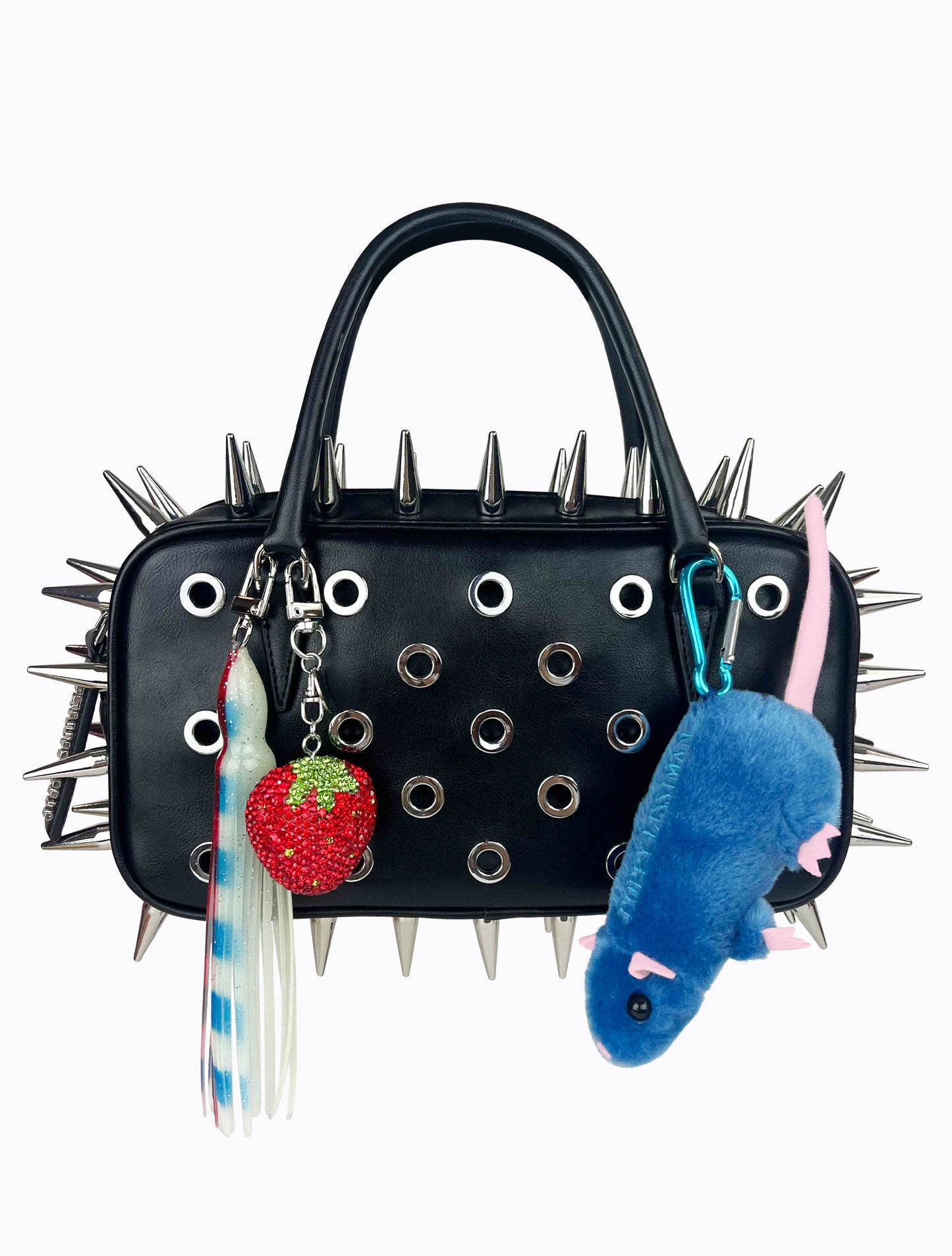 Plush Rat Charm - Blue