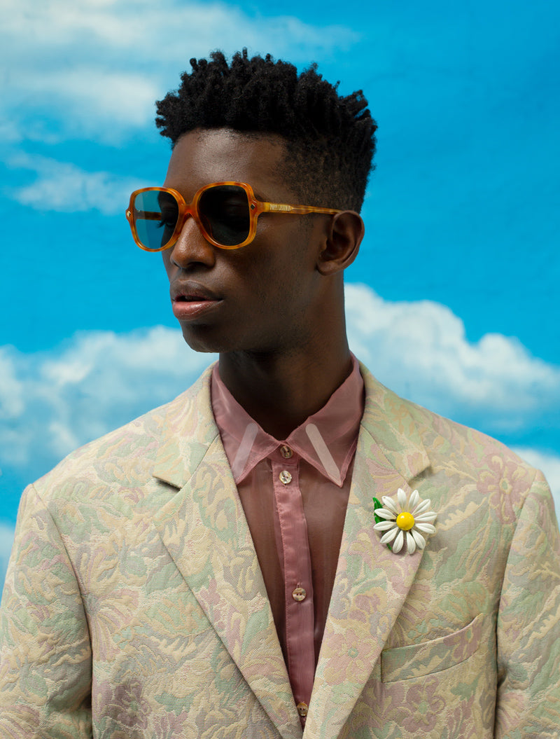 Saskia - Orange Torti/Teal