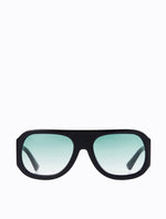 Spruce Aviators - Black/Green Gradient