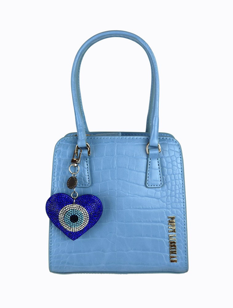 Evil Eye Heart Keychain