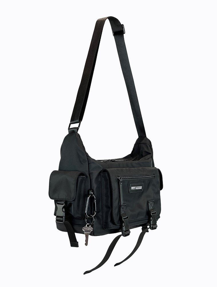 Shingo Laptop Bag - Black / Sky Blue