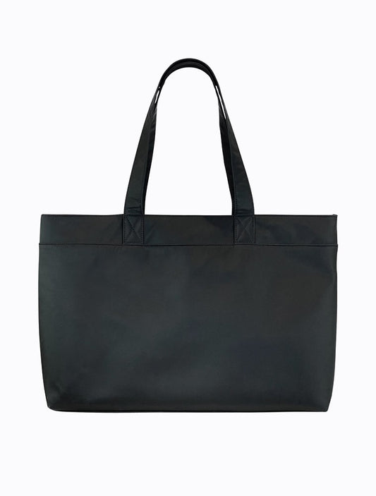 Winnie Laptop Tote - Black / Sky Blue