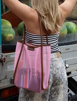 Nana Net Tote - BB Pink / Choc