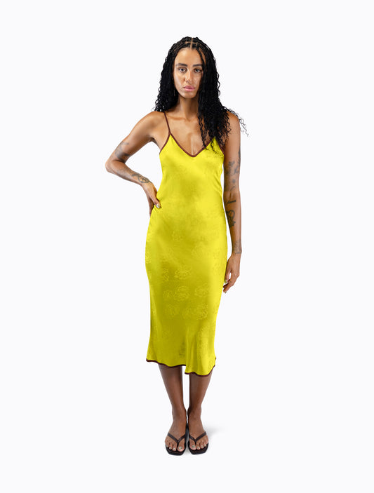 Starling Reversible Slip Dress - Guac / Choc