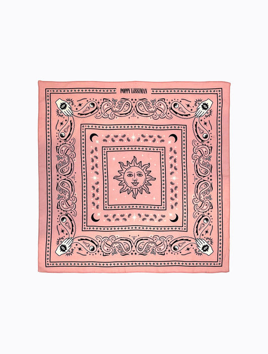 Pink Bandana Scarf