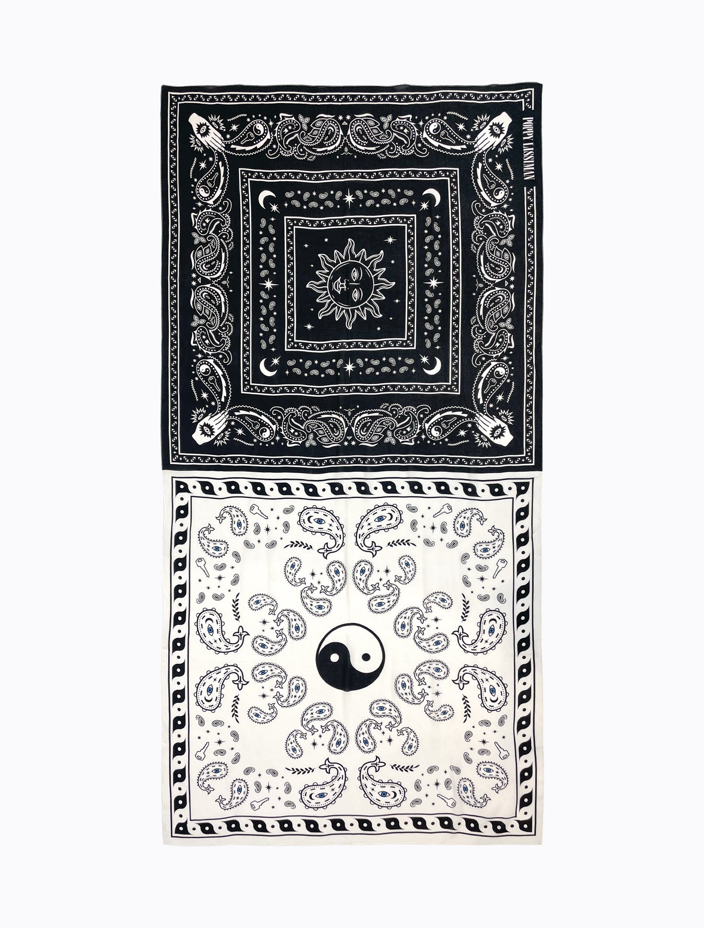 Black White Bandana Sarong