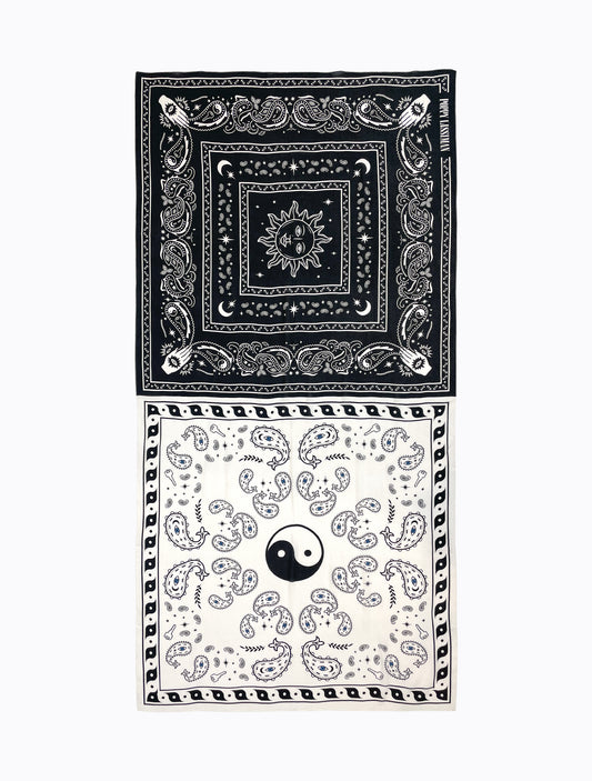 Black White Bandana Sarong