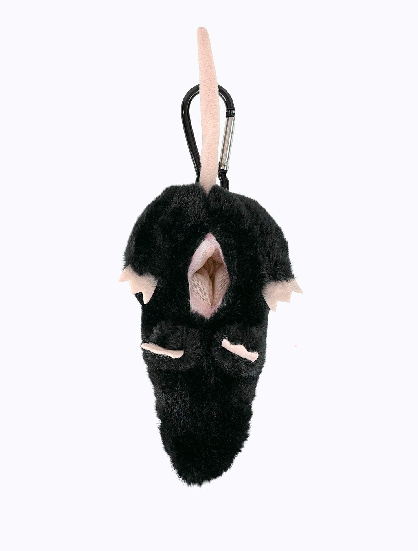 Plush Rat Charm - Black