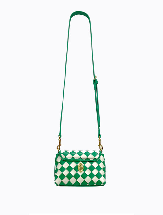 Harlequin Bag - Green / Blanc
