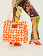 Polanco Tote - Orange Weave
